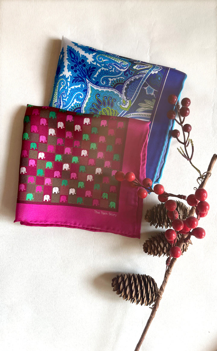 Ocean Candy Set of 2 Pocket Squares