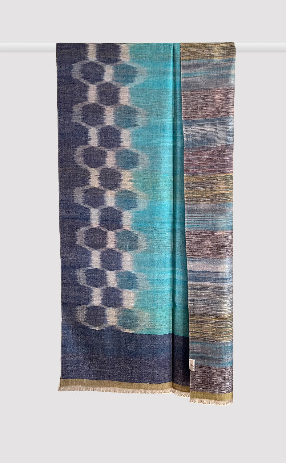 Pashmina Arctic Ikat Reversible Stole