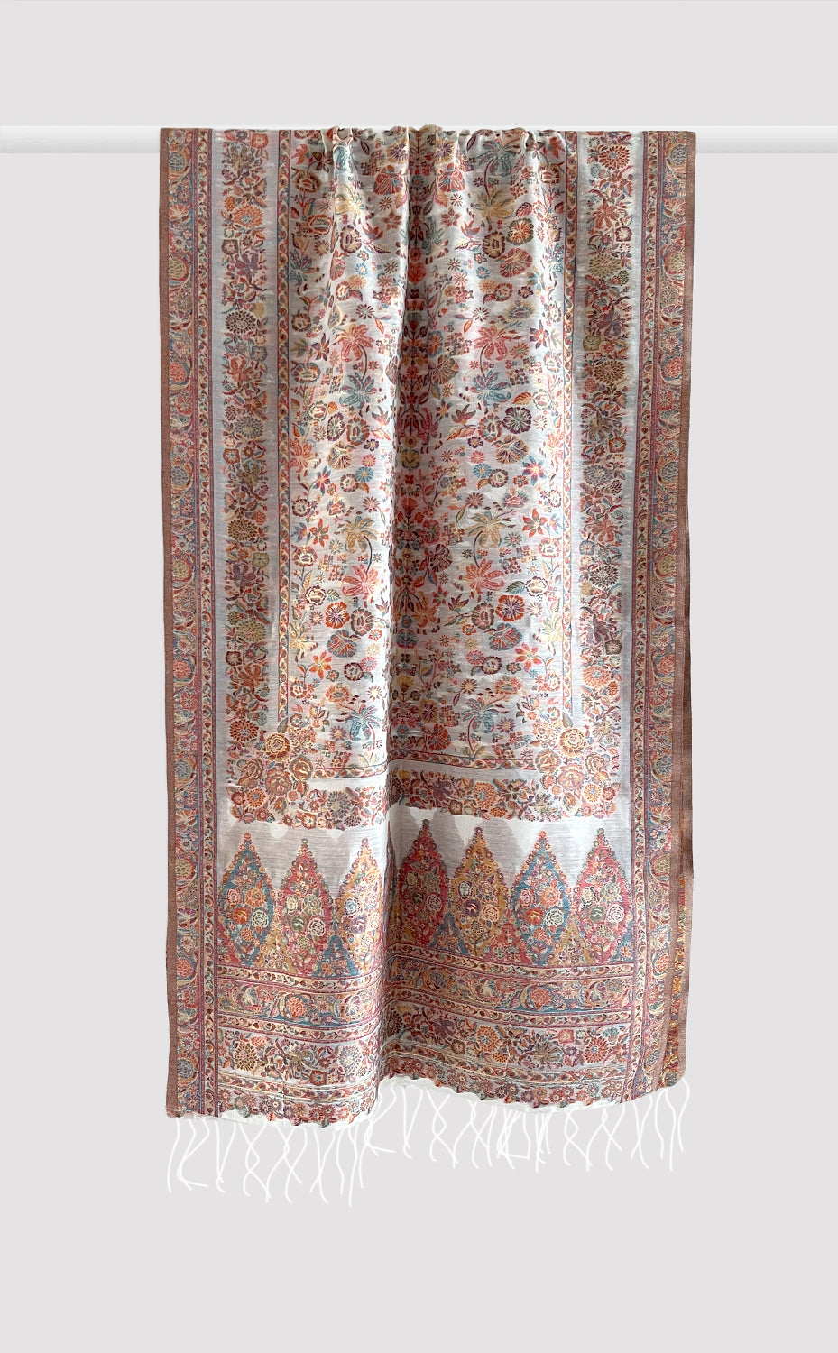 Ivory Floral Dupatta