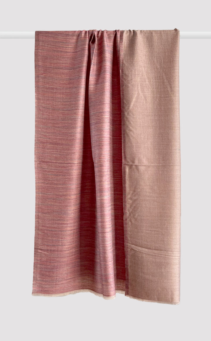 Reversible Pashmina Shawl - Pink Dusk