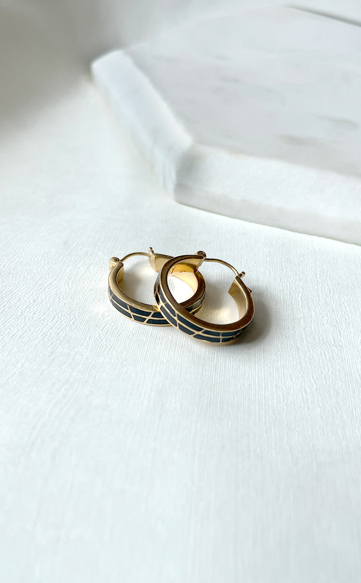 Onyx Hoops