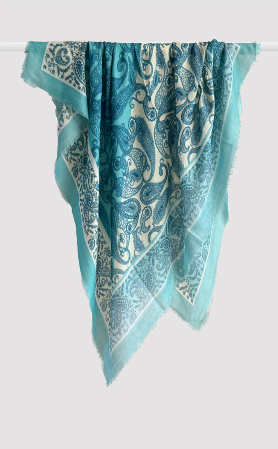 Verdigris Paisley Scarf