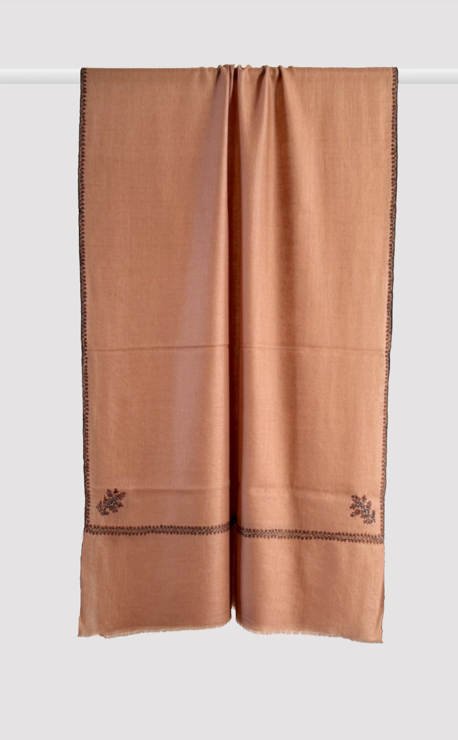 Pashmina Hand-Embroidered Sunset Silhouette Stole