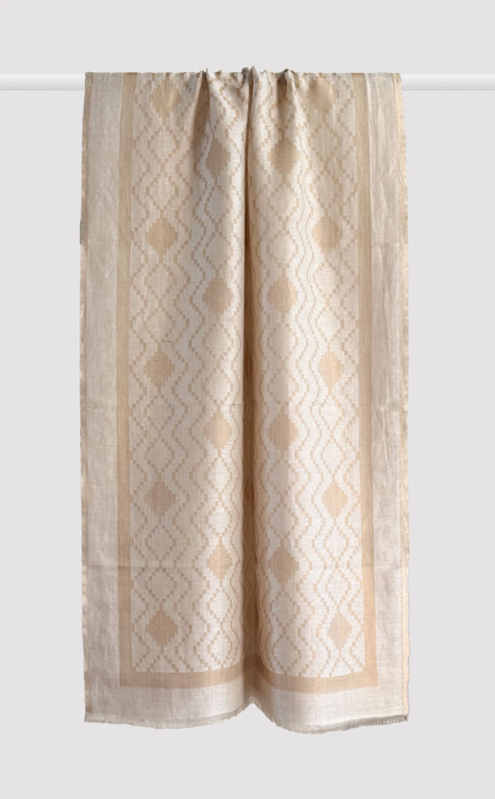 Pearl Fantasy Zari Stole