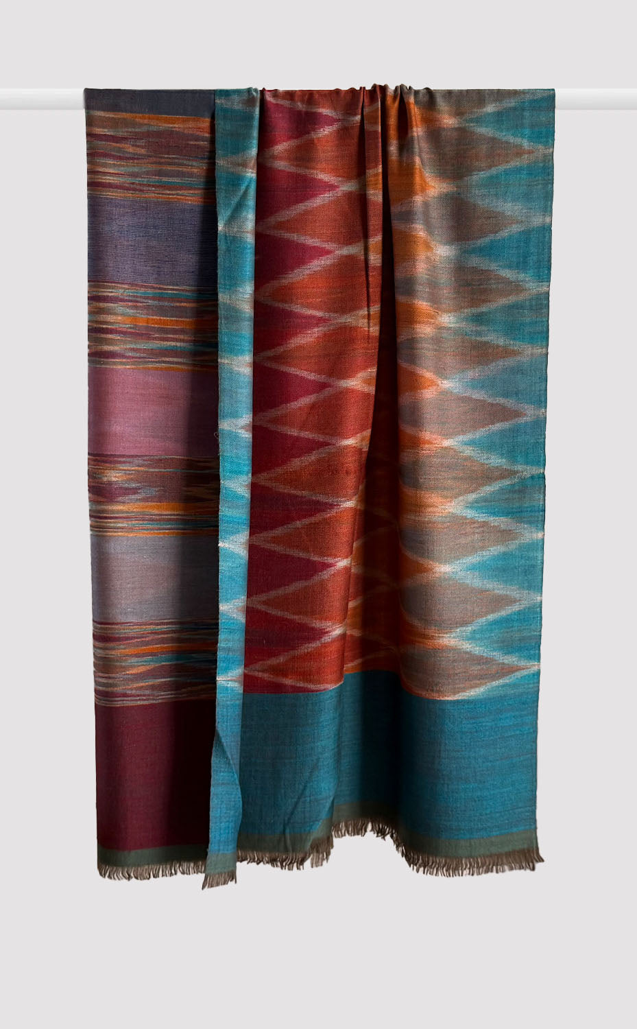 Pashmina Aegean Ikat Reversible Shawl
