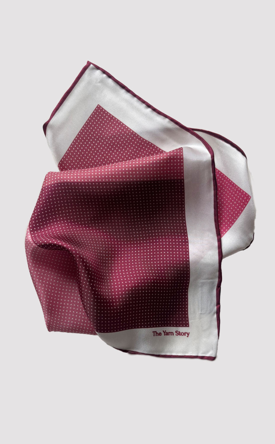4 Micro Dots Garnet Pocket Square