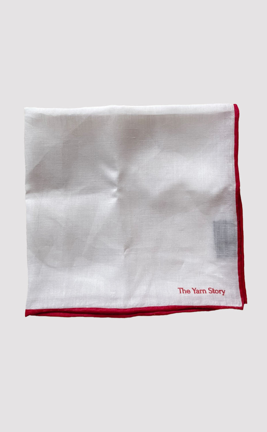 Maroon Border Linen Pocket Square