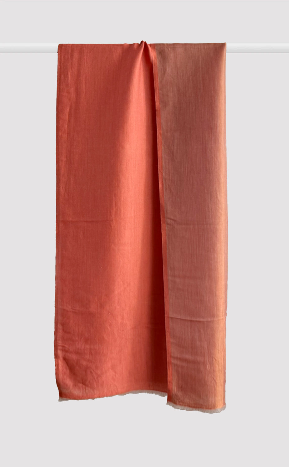 Zari Reversible Stole - Coral