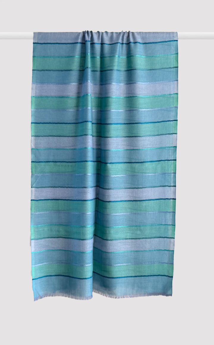 Seafoam Ray Merino Stole