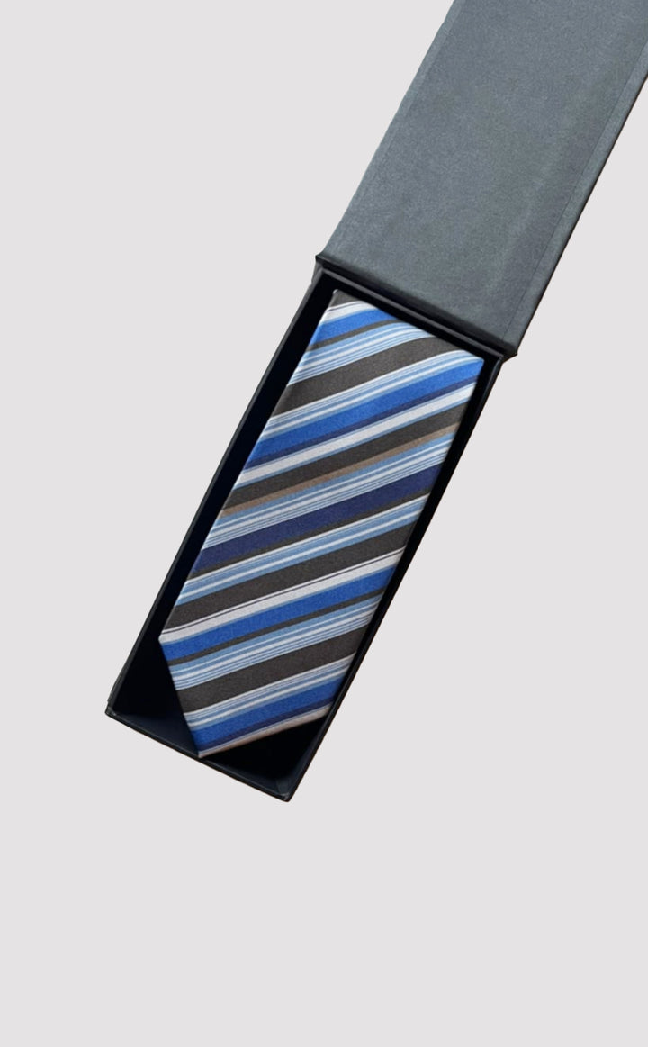 Navy Stripe Tie