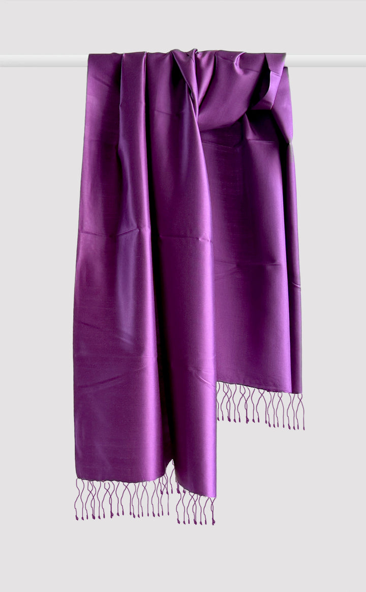 Regal Purple Silk Stole