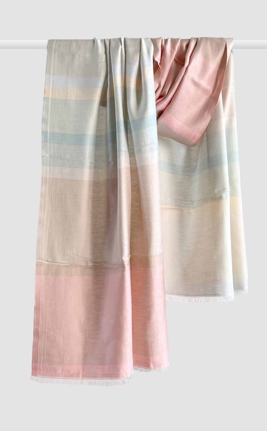 Pastel Peach Bars Stole