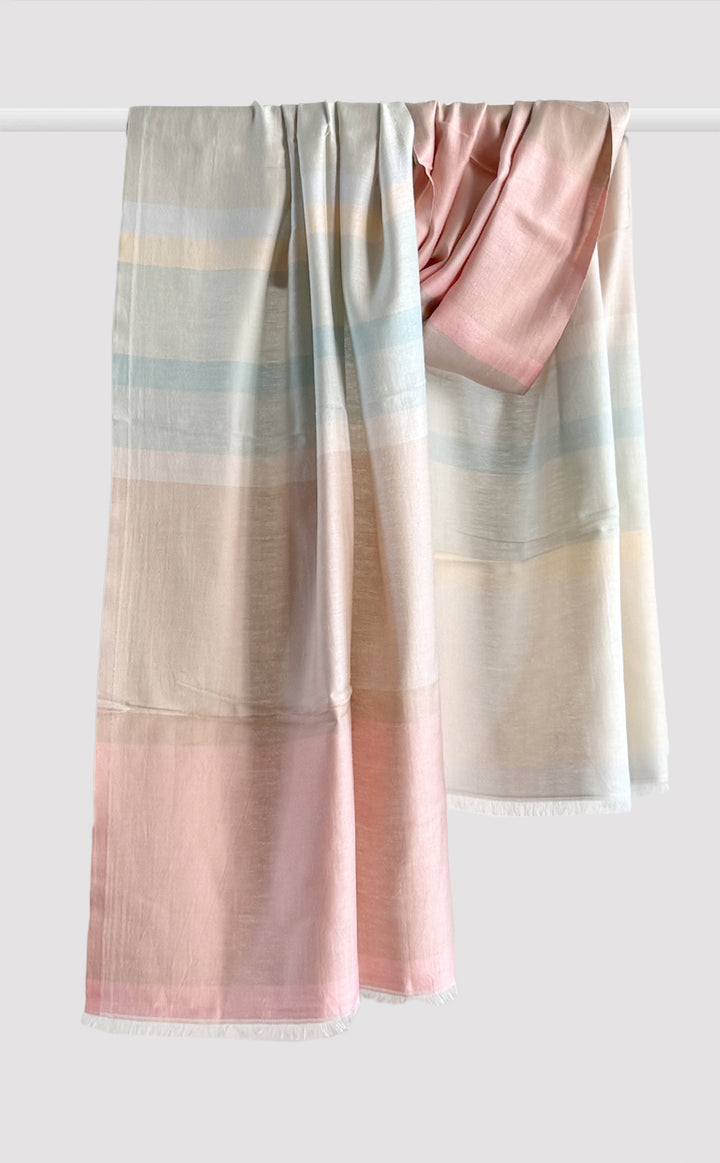 Pastel Peach Bars Stole