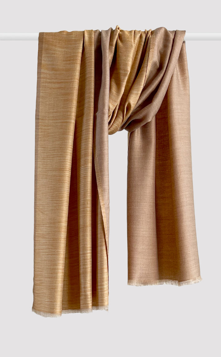 Reversible Pashmina Shawl - Mustard