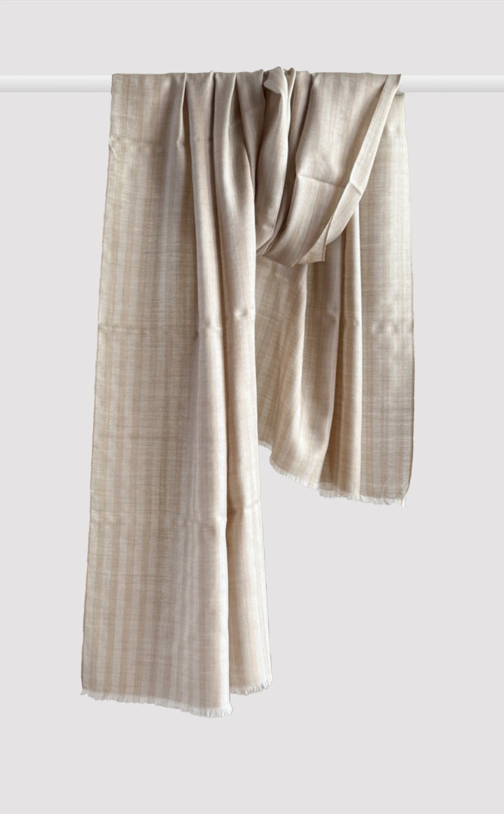 Ivory Pinstripe Stole