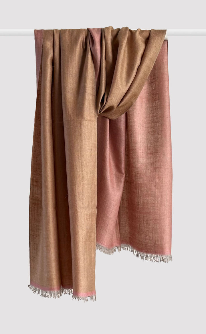 Cashmere Reversible Stole - Honey Dusk