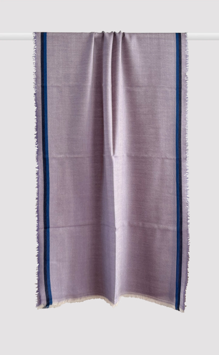 Lavender Line Merino Stole