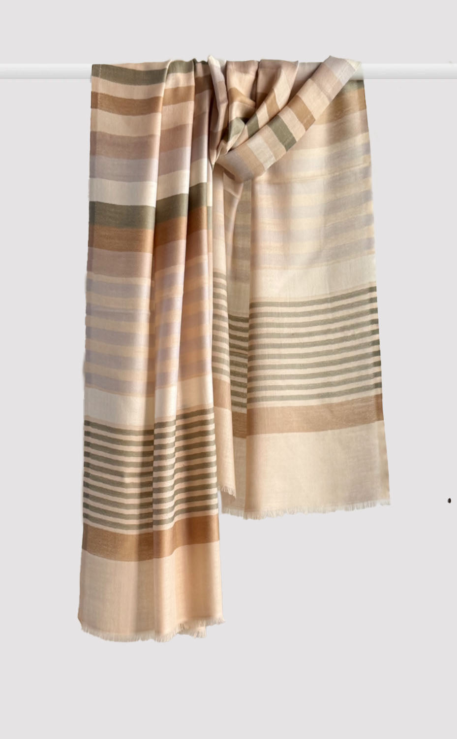 Autumn Band Merino Stole