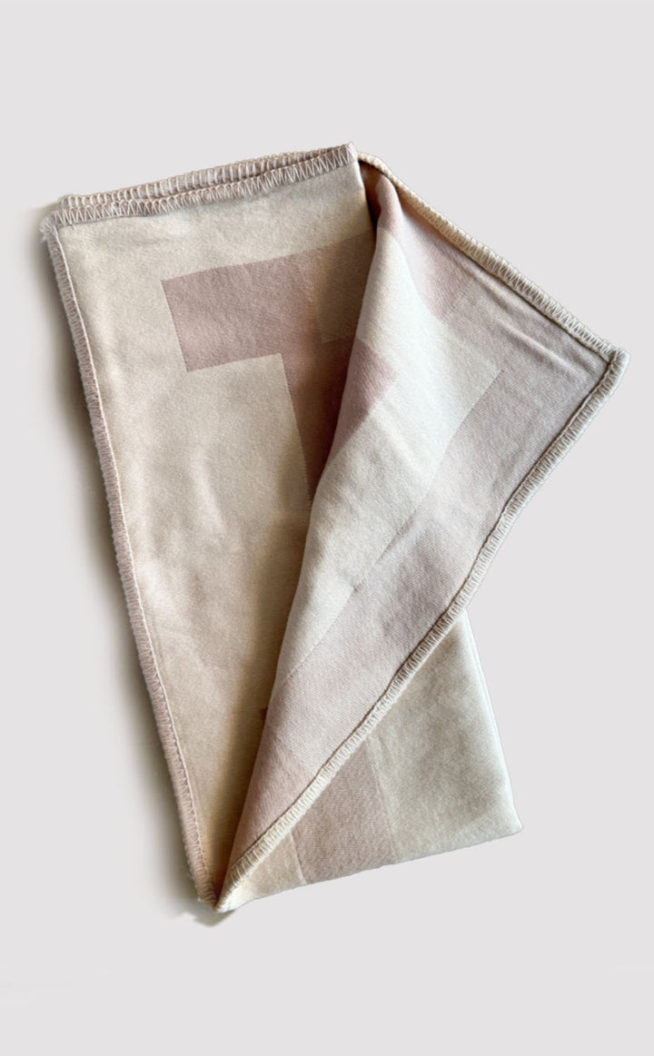 Brown Block Baby Blanket