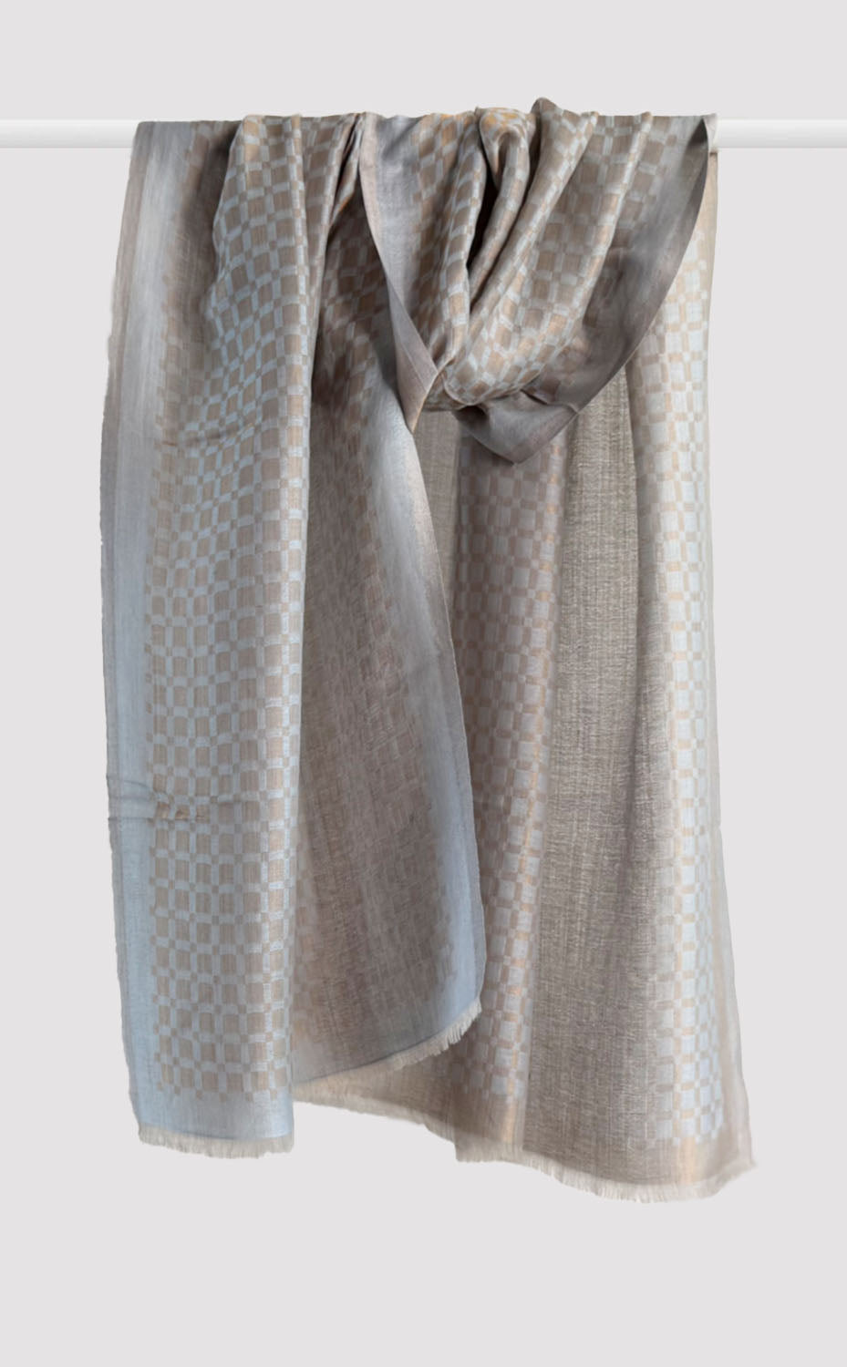 Glacier Mosaic Zari Stole