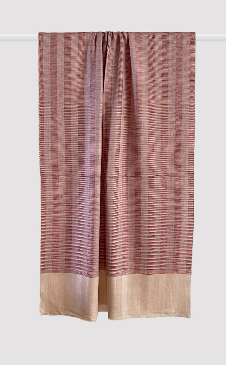 Cashmere Ruby Ikat Stripes Stole