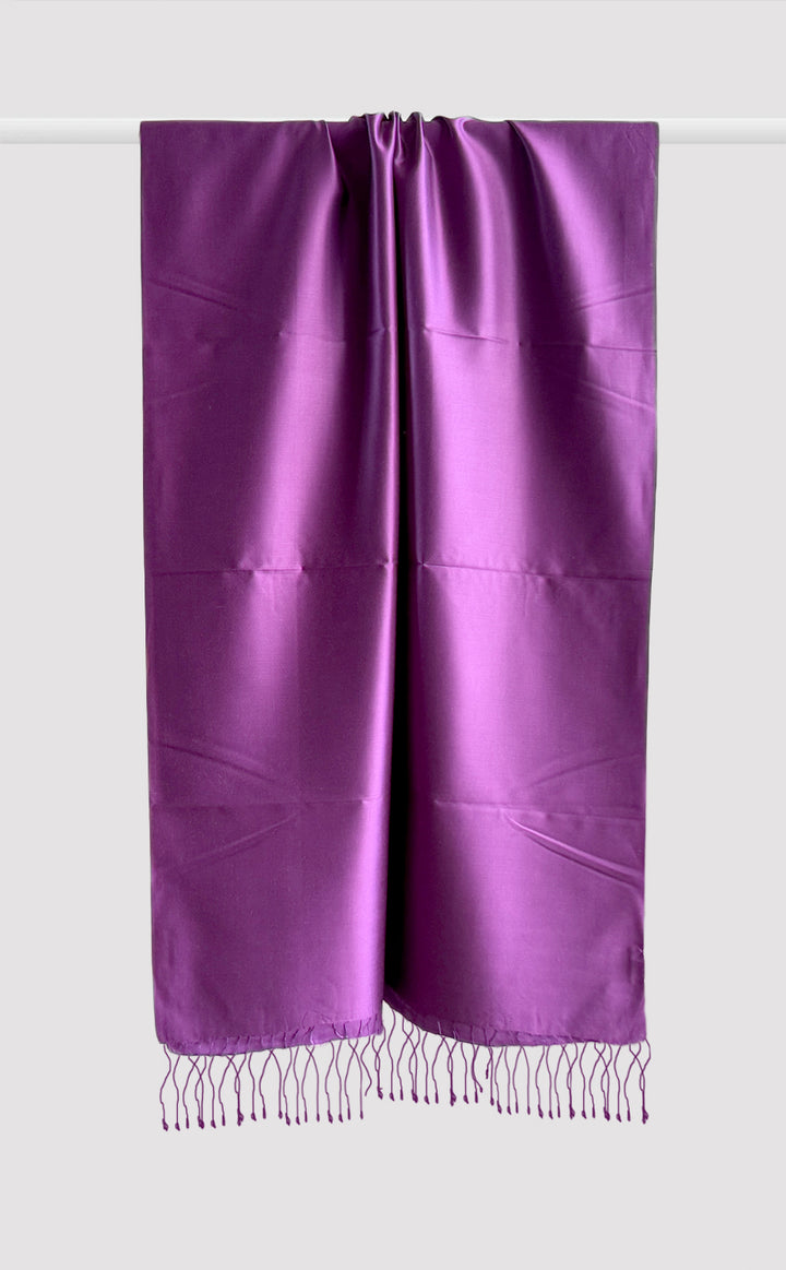 Regal Purple Silk Stole