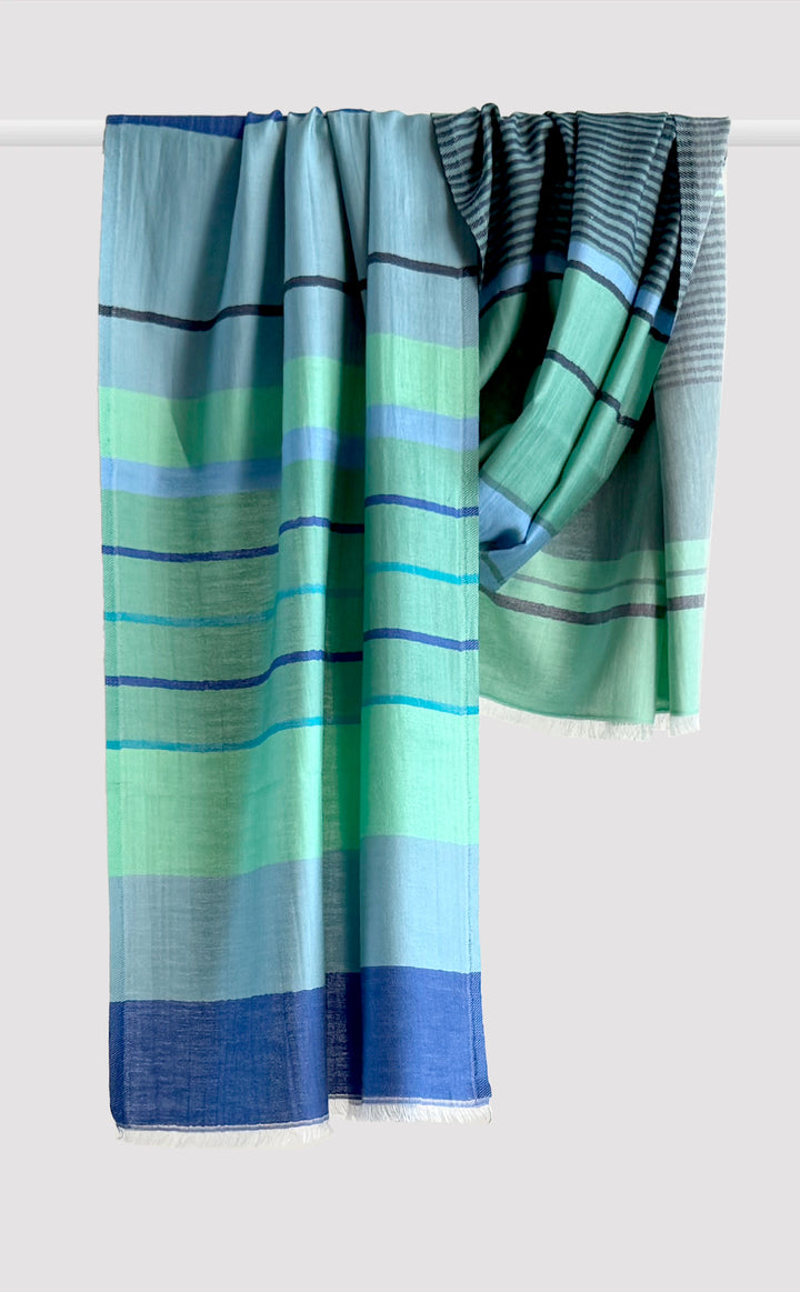 Blue Dreams Stripes Stole