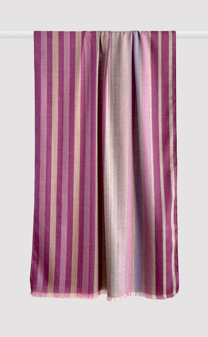 Carnation Striped Charm Stole