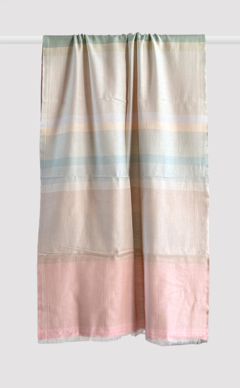 Pastel Peach Bars Stole