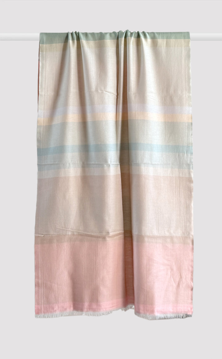 Pastel Peach Bars Stole