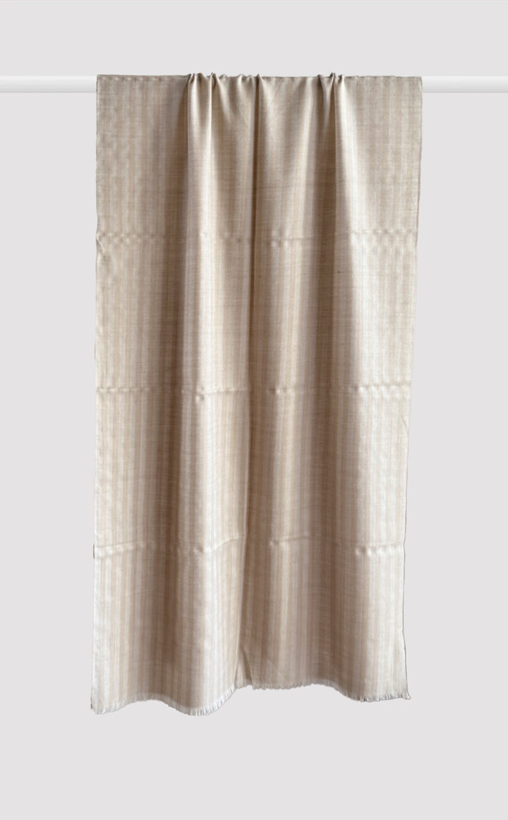 Ivory Pinstripe Stole