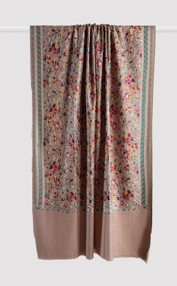 Driftwood Eden Aari Embroidery Shawl