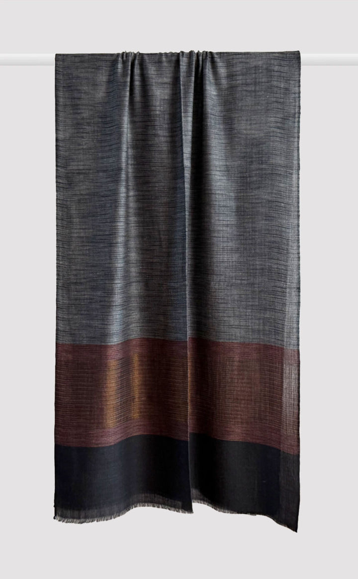 Autumn Dusk Pashmina Zari Stole
