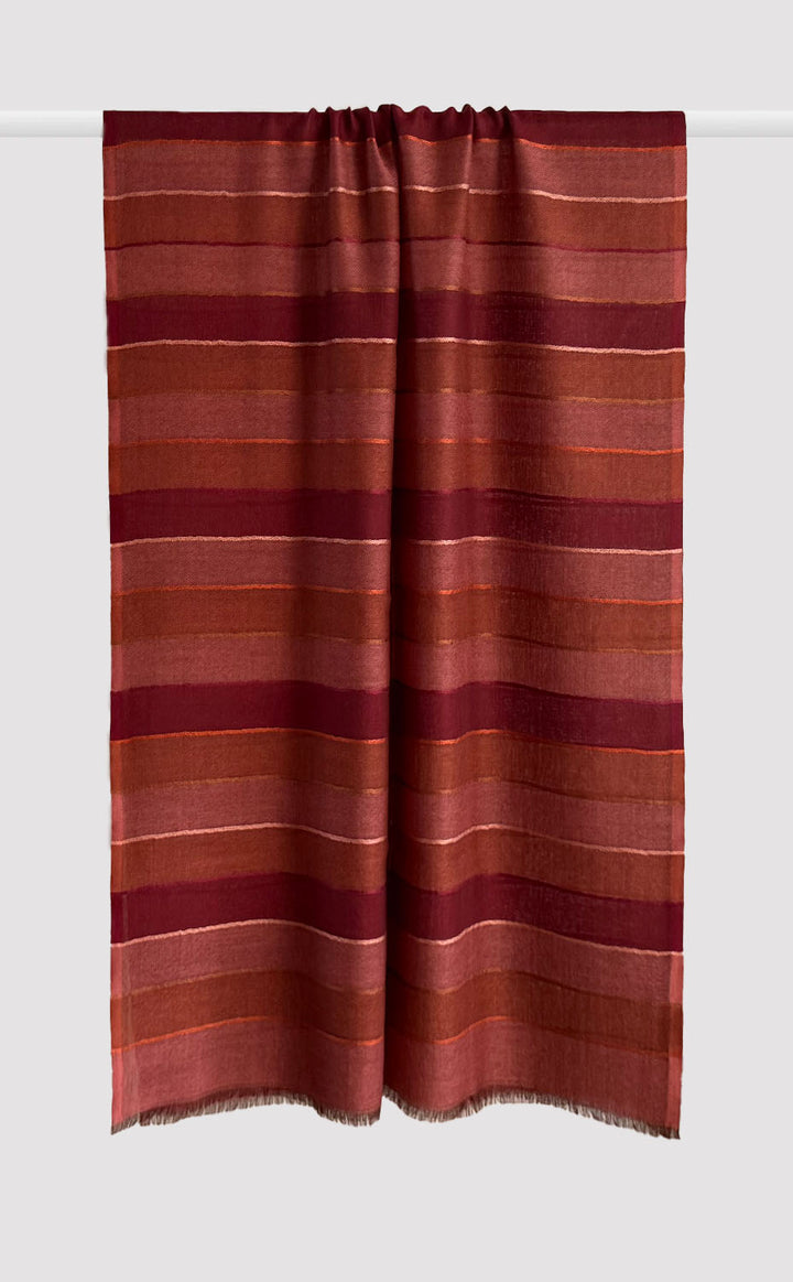 Terracotta Ray Merino Stole