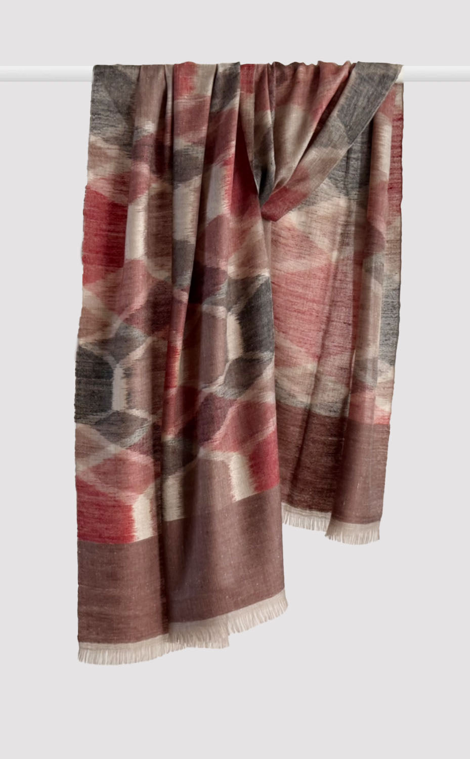Pashmina Peony Ikat Stole