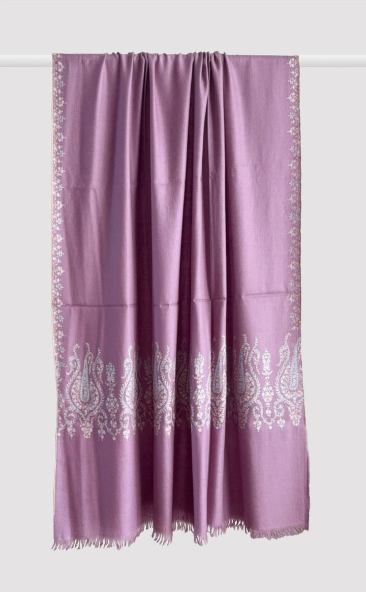 Pashmina Hand-Embroidered Thistle Shawl