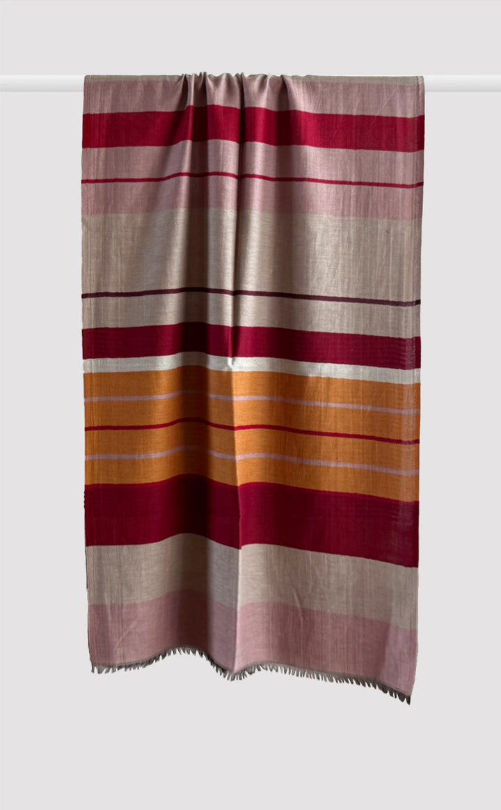 Bordeaux Stripes Stole
