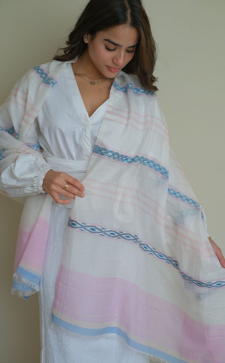 Star Mist Cotton Silk Shawl