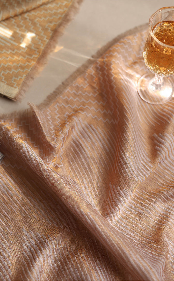 Rosé Rhythm Zari Stole