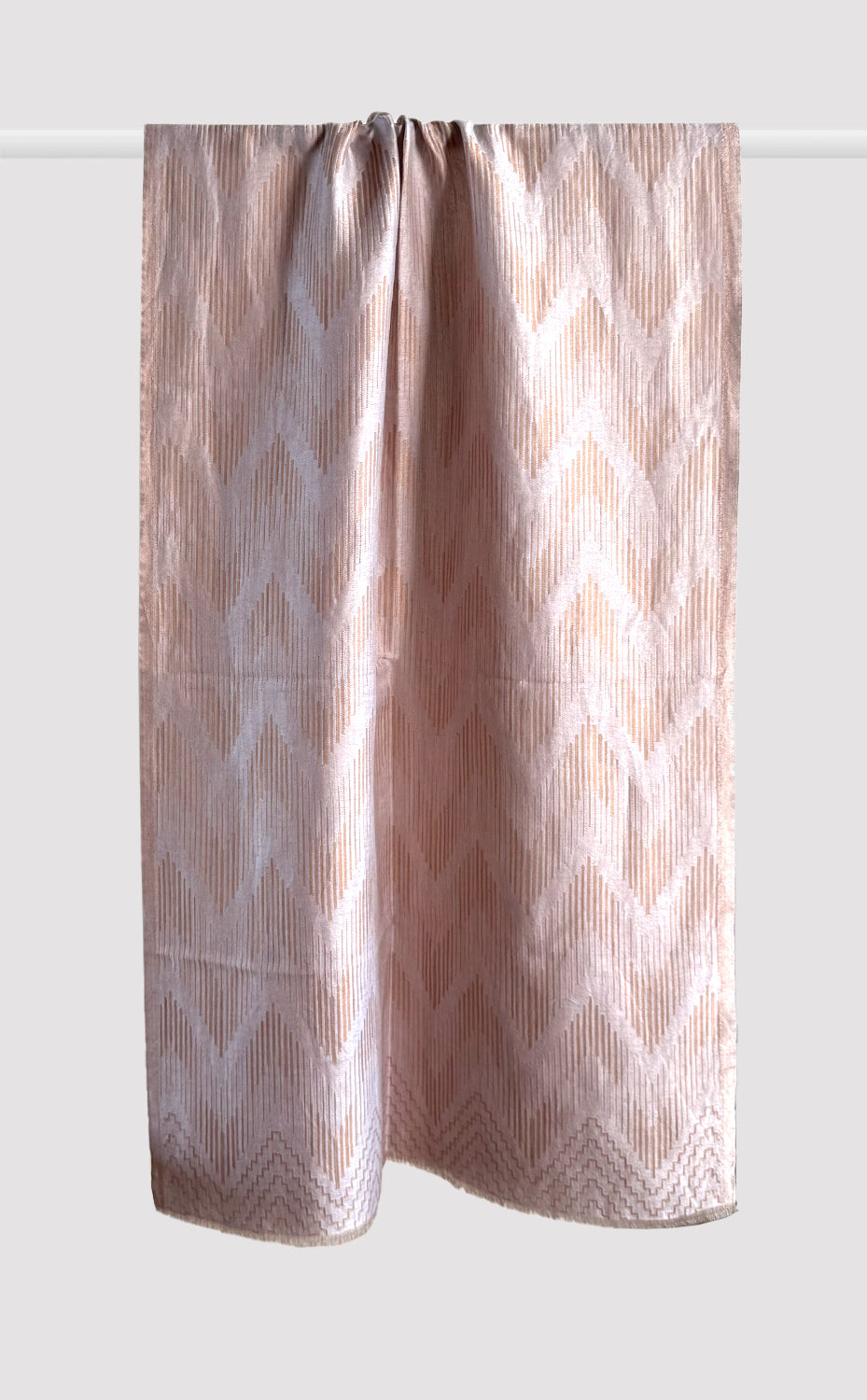 Rosé Rhythm Zari Stole