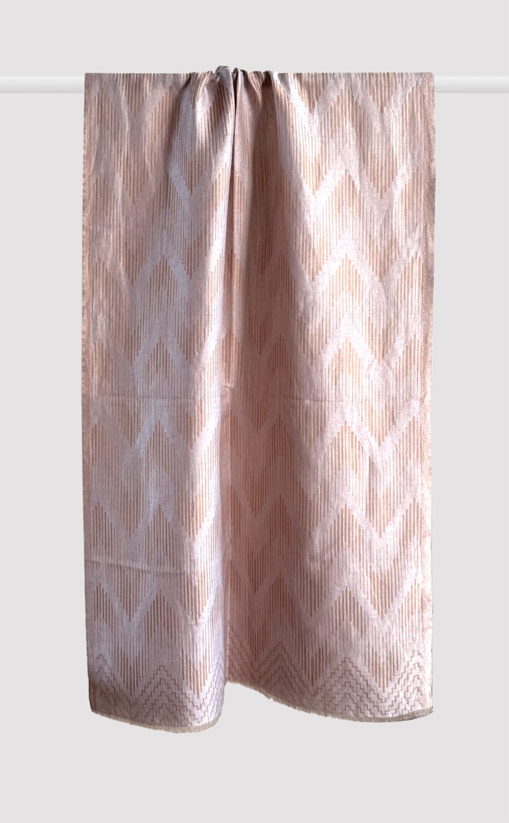 Rosé Rhythm Zari Stole