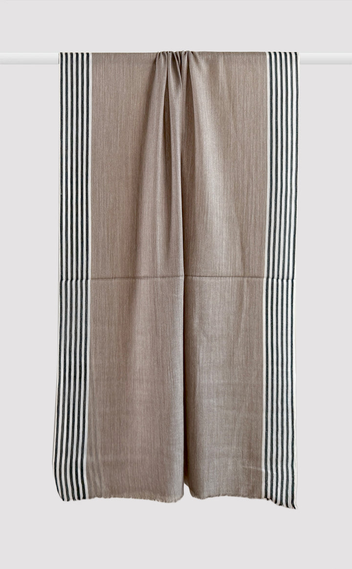 Taupe Stripe Stole
