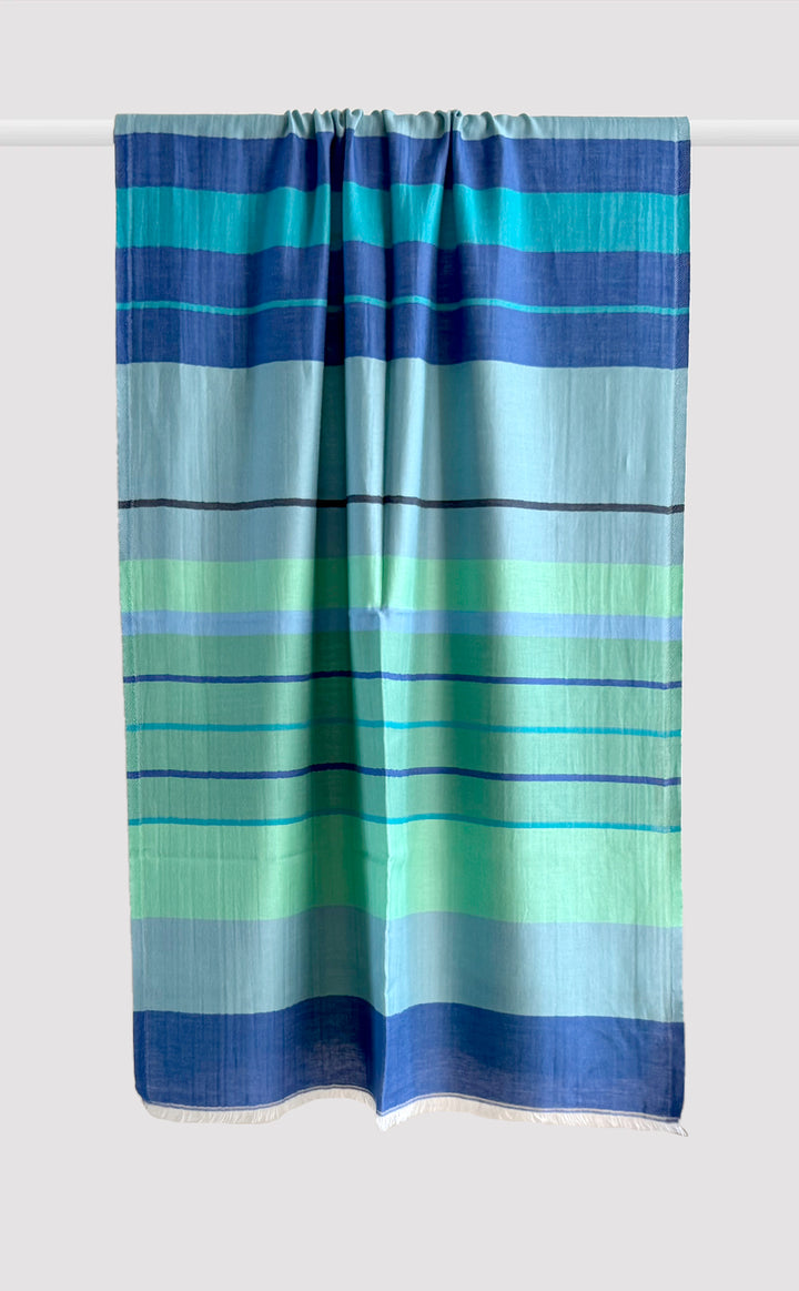 Blue Dreams Stripes Stole