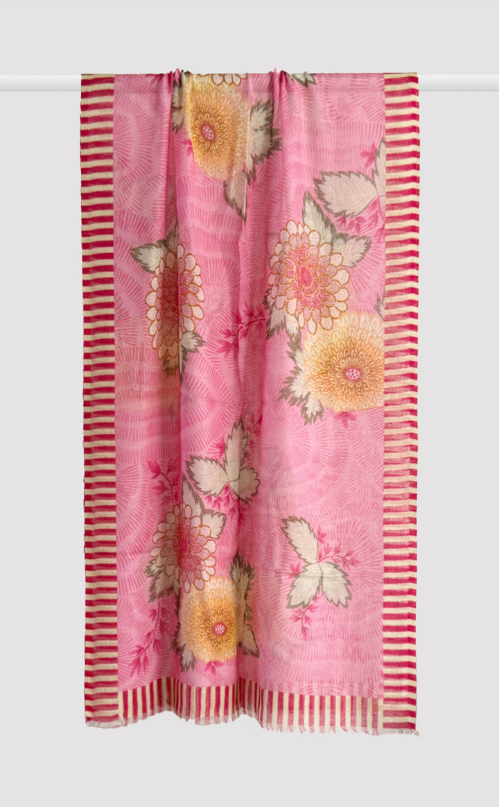 Alpenglow Floral Linen Modal Stole