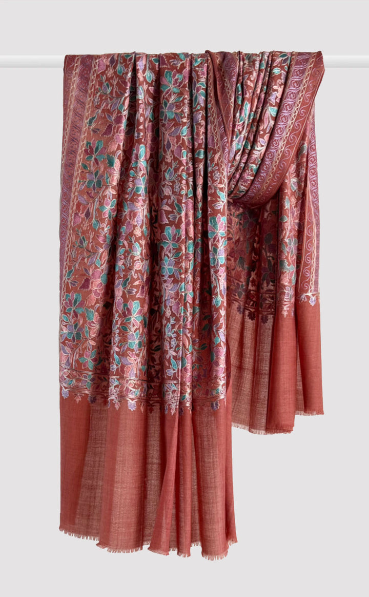 Cayenne Eden Aari Embroidery Shawl