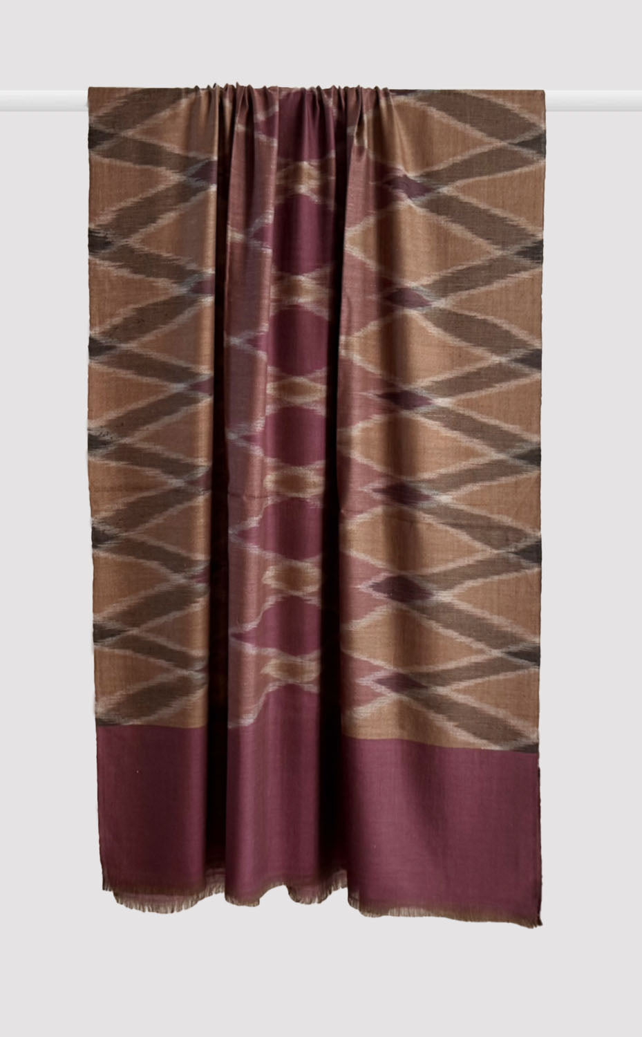 Pashmina Vintage Lilac Ikat Shawl