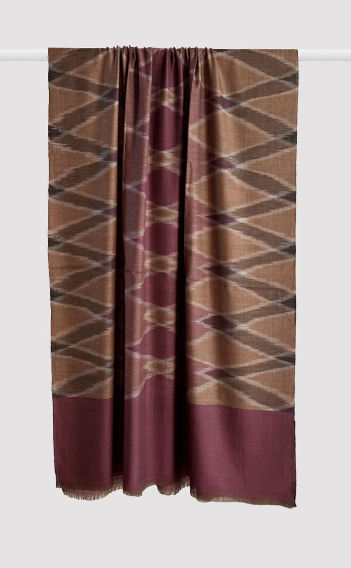 Pashmina Vintage Lilac Ikat Shawl