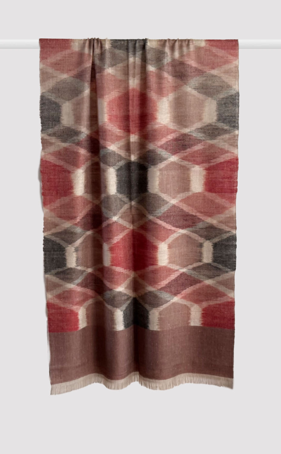 Pashmina Peony Ikat Stole