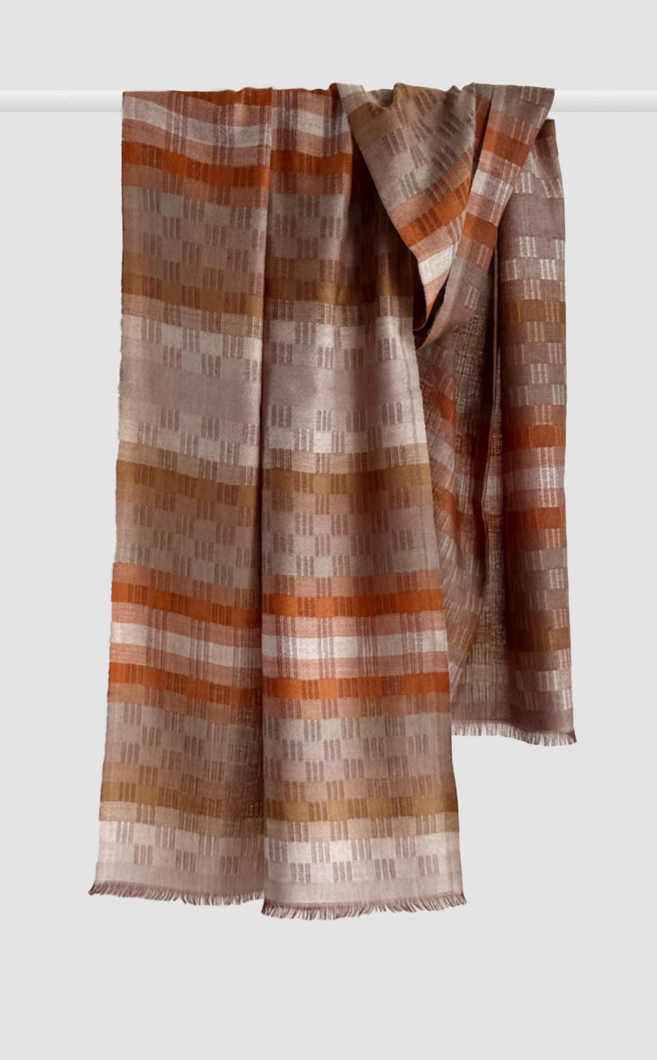 Cinnamon Weave Merino Stole