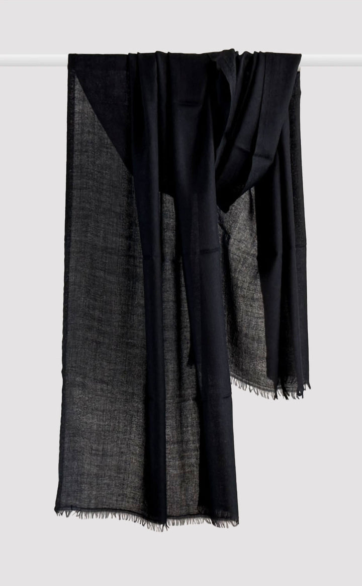 Noir Paisley Wool Jacquard